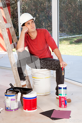 Image of Tired Painter