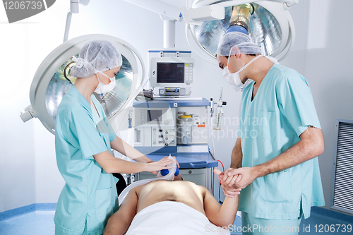 Image of Patient in the operation theatre