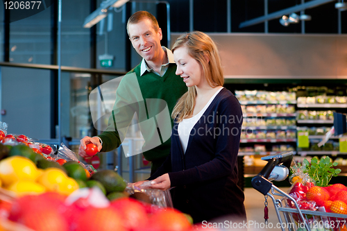 Image of Supermarket Couple