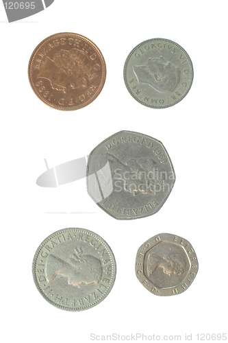 Image of 5 English Coins