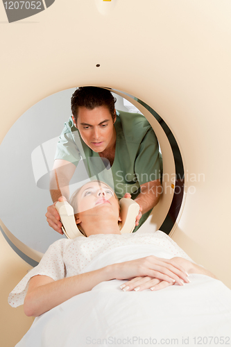 Image of Patient in CT Scan