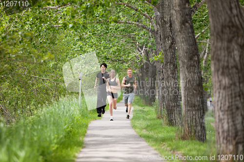 Image of Friends jogging