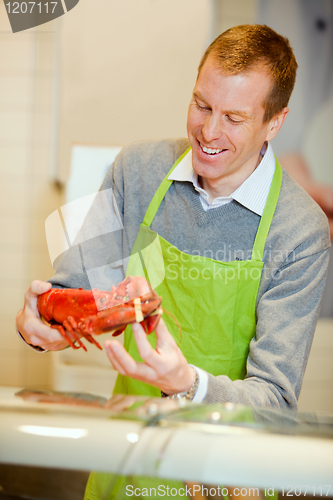 Image of Fish Counter with Lobster