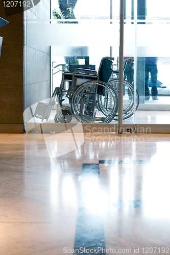 Image of Wheelchair in Reception Entry