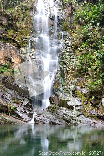 Image of Mountain stream waterfall