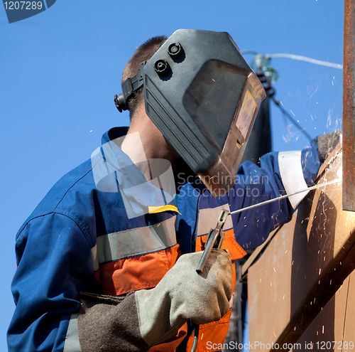 Image of Welder during operation