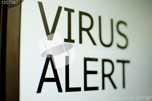 Image of Virus Alert Sign