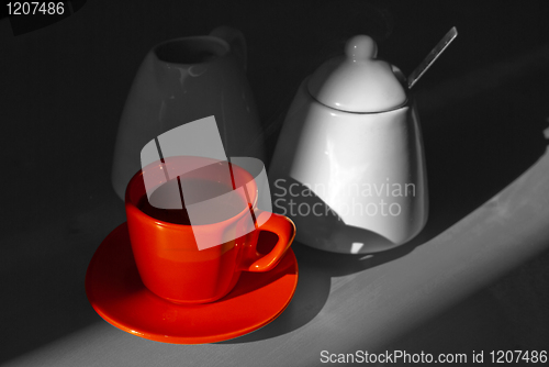 Image of Red Cup of Coffee