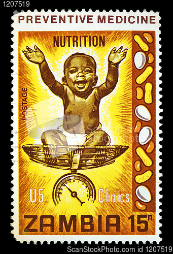 Image of nutrition postage stamp