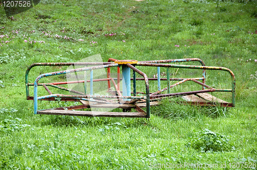 Image of vintage merry-go-round