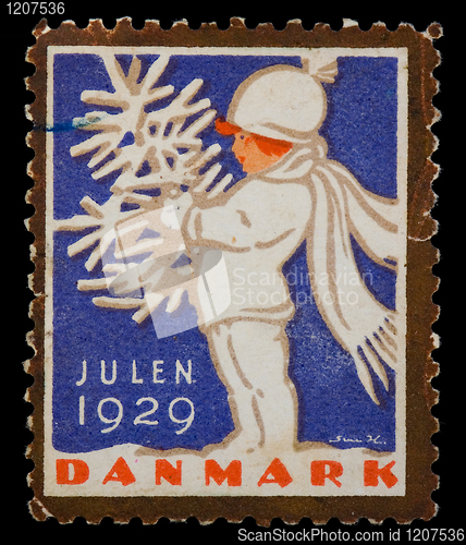 Image of christmas postage stamp