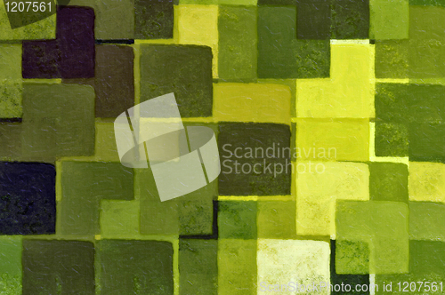 Image of green squares pattern