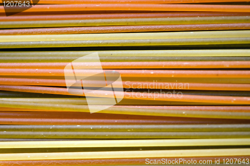 Image of multicolored spaghetti