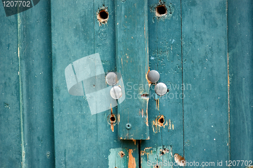 Image of blue wood texture