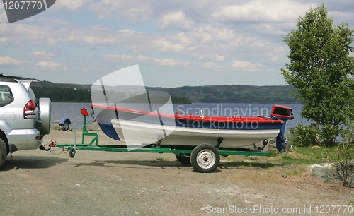 Image of Boat on a trailer