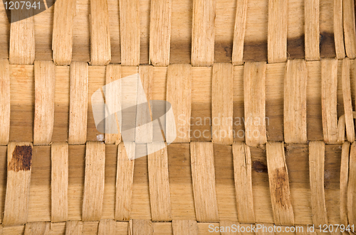 Image of Background of rustic interlaced straw