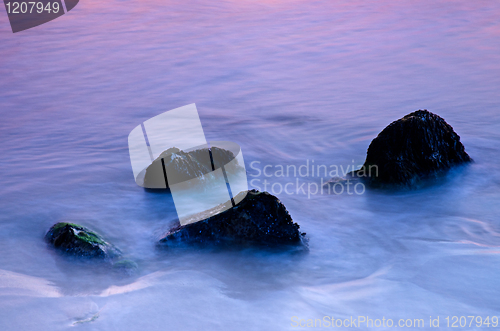 Image of Stones in sea water