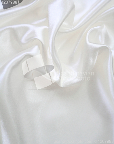 Image of Smooth elegant white silk 