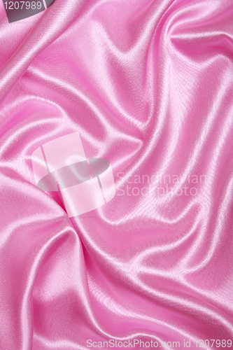 Image of Smooth elegant pink silk as background 