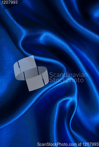 Image of Smooth elegant blue silk 