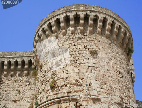 Image of Greece. Rhodes island. Tower in st John knights castle 