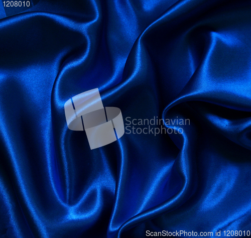 Image of Smooth elegant blue silk 