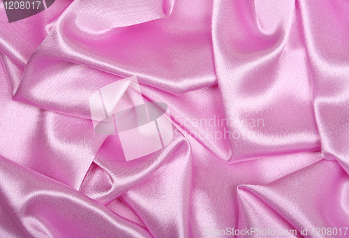 Image of Smooth elegant pink silk as background 