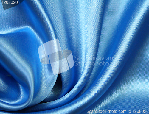 Image of Smooth elegant dark blue silk 