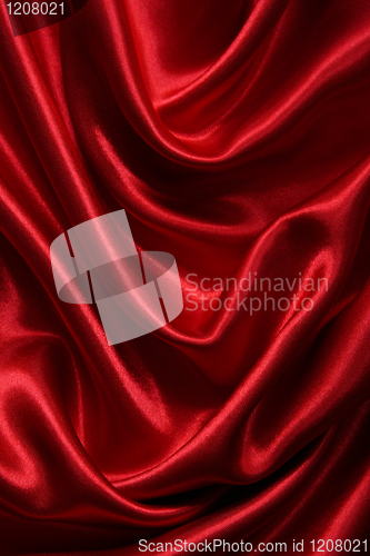 Image of Smooth elegant red silk 