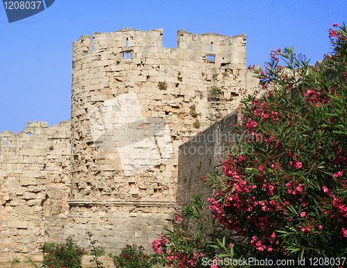 Image of Greece. Rhodes island. Tower in st John knights castle 