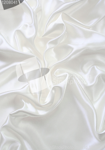 Image of Smooth elegant white silk 