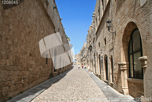 Image of Greece. Rhodos island. Old Rhodos town. Street of the Knights 