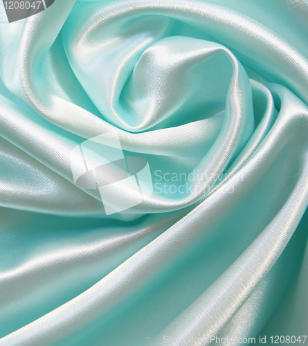 Image of Smooth elegant blue silk 