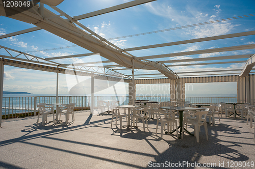 Image of Sunny summer terrace