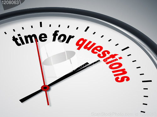 Image of time for questions