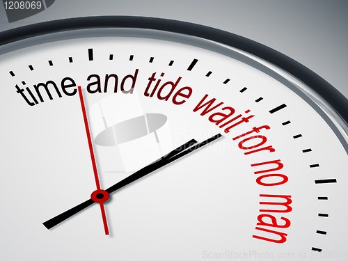 Image of time and tide wait for no man