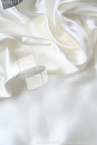 Image of Smooth elegant white silk 