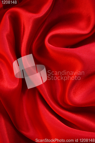 Image of Smooth Red Silk as background