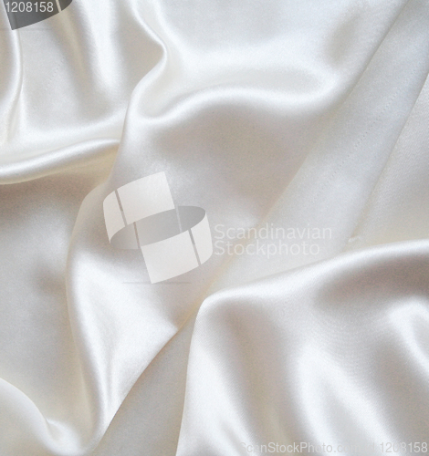 Image of Smooth elegant white silk as background 