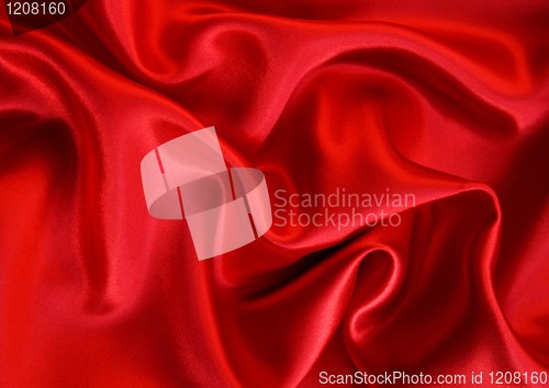 Image of Smooth Red Silk as background 