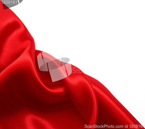 Image of Smooth Red Silk as background 