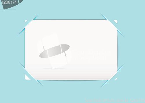 Image of Business card blue holder