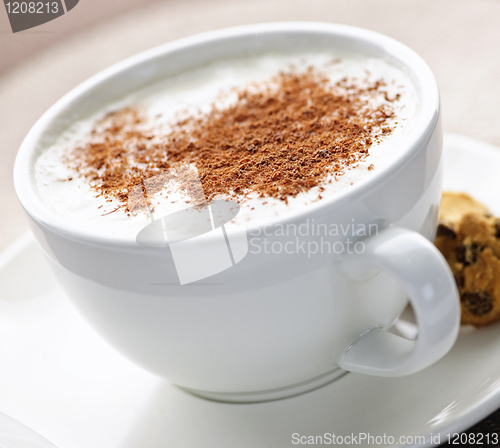 Image of Cappuccino or latte coffee