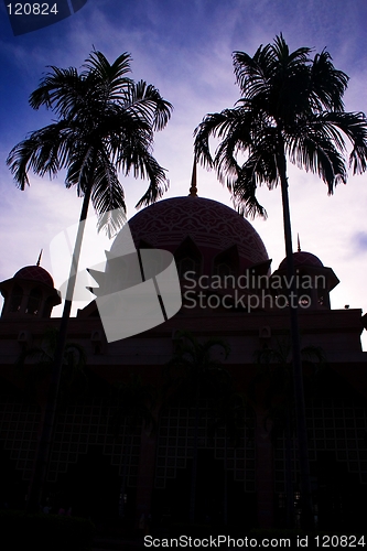 Image of Putrajaya mosque, Kuala Lumpur, Malaysia.