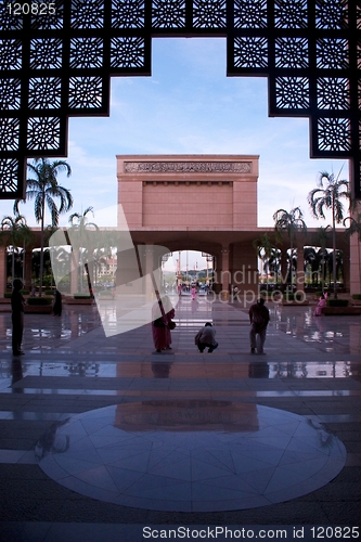 Image of Putrajaya mosque, Kuala Lumpur, Malaysia.