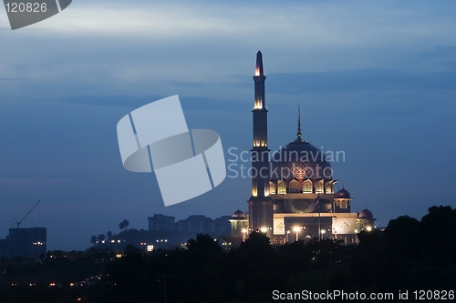 Image of Putrajaya mosque, Kuala Lumpur, Malaysia.