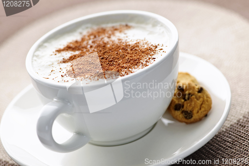 Image of Cappuccino or latte coffee