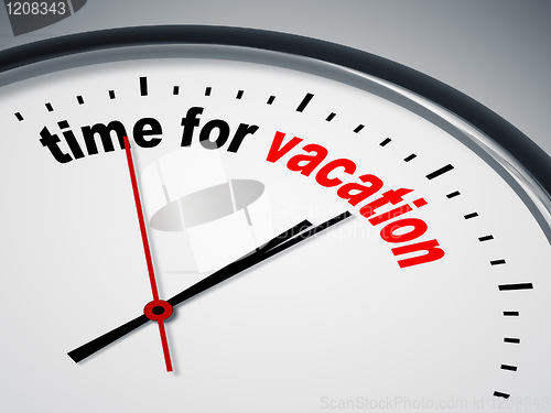 Image of time for vacation