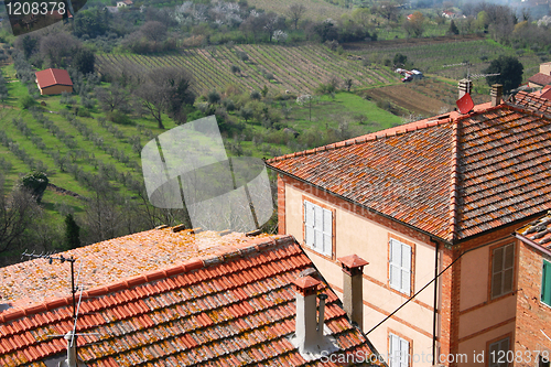 Image of taly. Tuscany region. Montepulciano town 