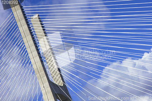 Image of Portugal. Lisbon. Part of the construction of the Vasco da Gama 